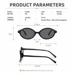 Sunset Muse – Retro Oval Sunglasses