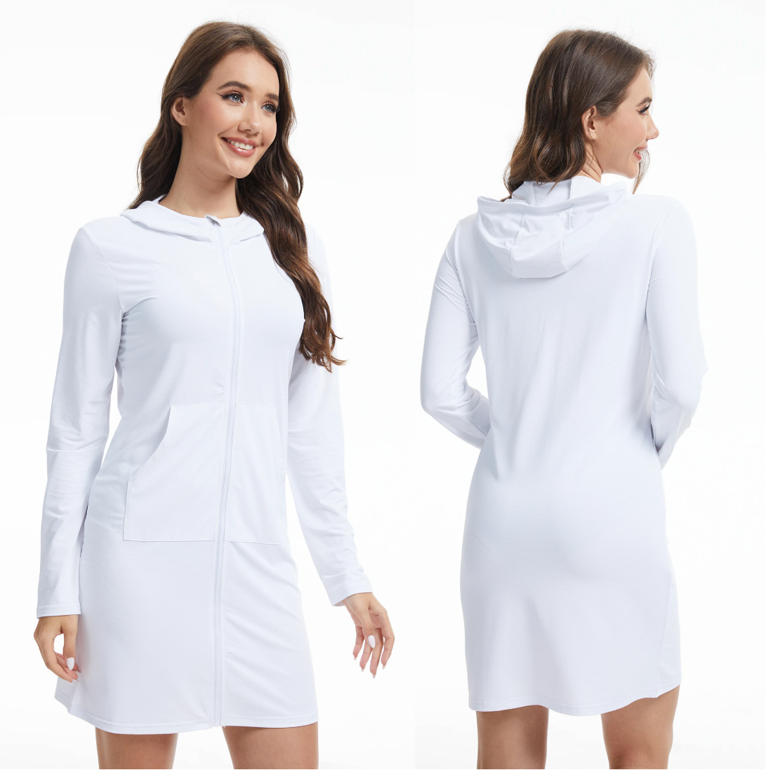 Coastal Shield – Lightweight Zip-Up Cover-Up Hoody