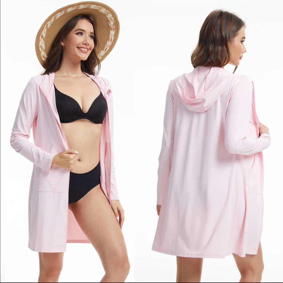 Coastal Shield – Lightweight Zip-Up Cover-Up Hoody