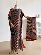 Desert Aura – Luxe Flow Maxi Kaftan Dress