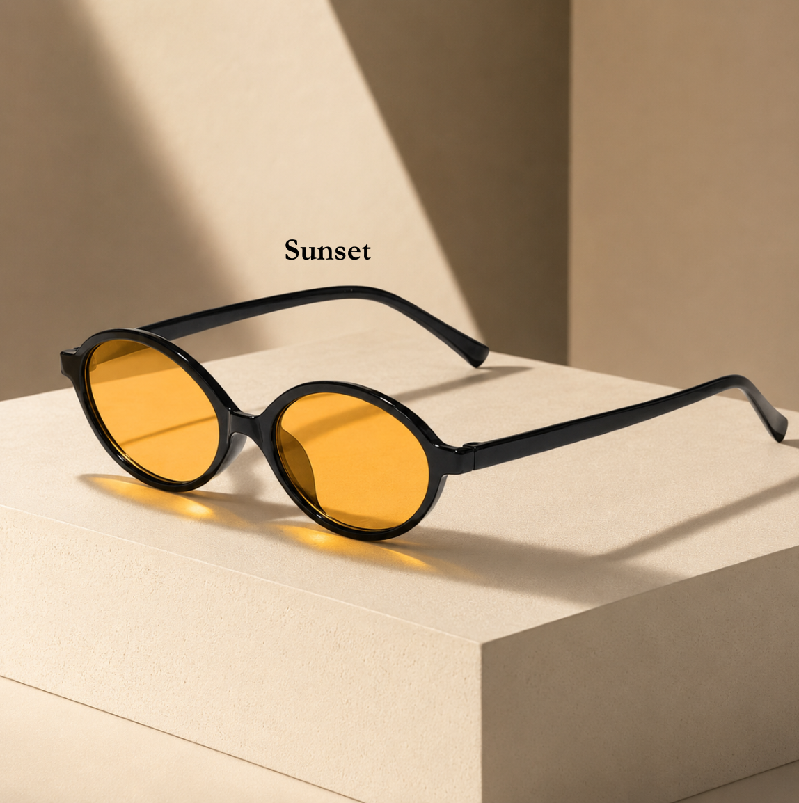Sunset Muse – Retro Oval Sunglasses