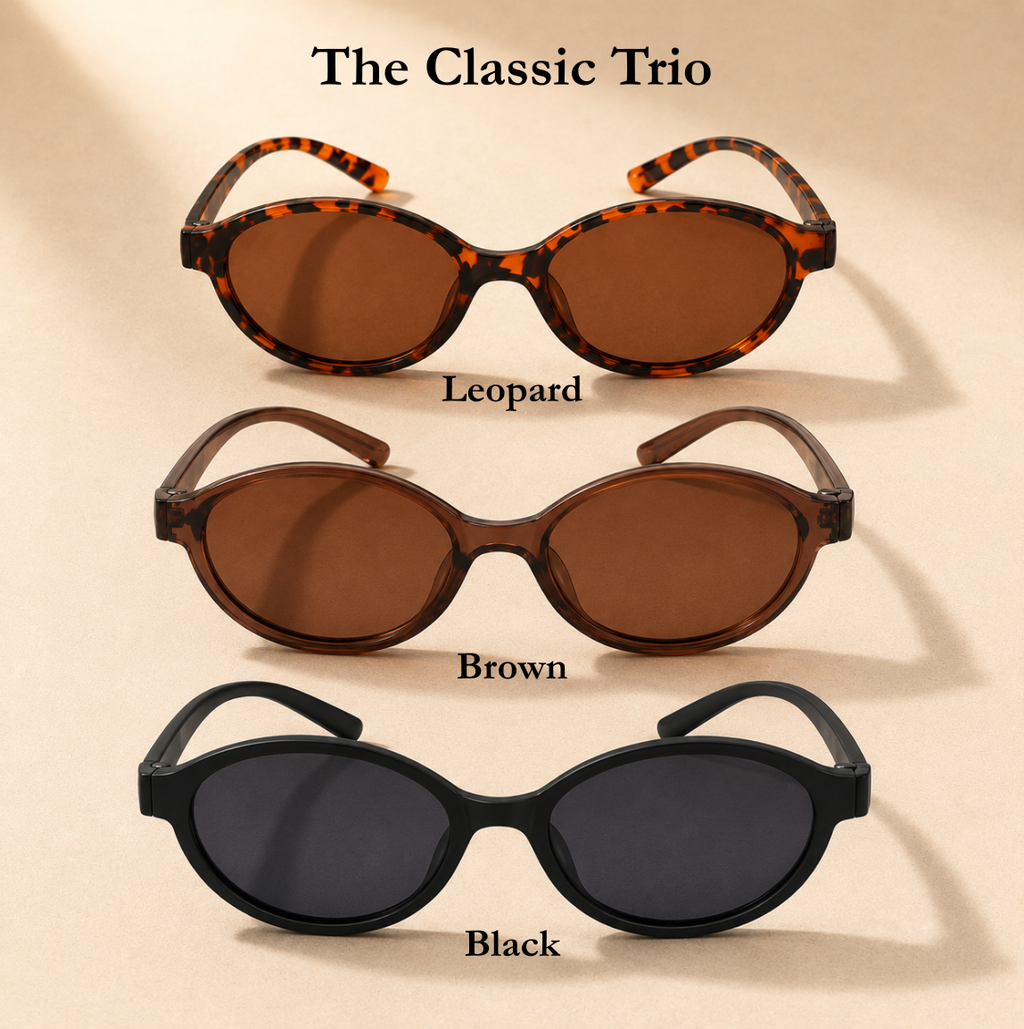 Sunset Muse – Retro Oval Sunglasses