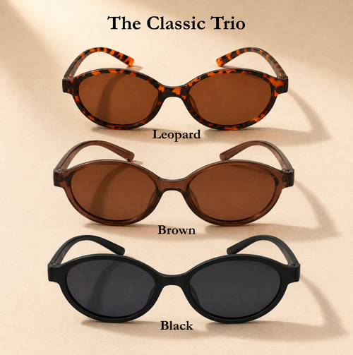 Sunset Muse – Retro Oval Sunglasses