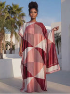 Desert Aura – Luxe Flow Maxi Kaftan Dress